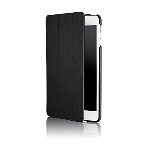 STINNS Ledertasche für das Apple iPad mini 3, 2 und 1 - Tasche, Hülle aus echtem Leder als Smart Case Cover Etui mit Standfunktion in anthrazit