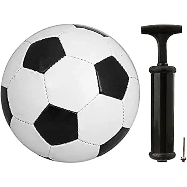 ZX Sports Black & White Football Size-5 (1 Football) with | Pump