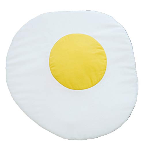 QBL Letto per Animali Domestici Letto Rotondo per Cani Gatti Omelette di Agnello Pet Uovo Giallo Lettiera per Cani Piccolo Cane,62 * 62CM