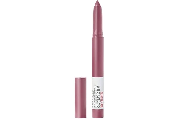 Maybelline New York - Crayon Rouge à Lèvres - Ultra Mat & Sans Transfert - Superstay Ink - Teinte : Stay Exceptional (25)