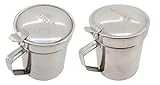 reciclar aceite de cocina para combustible 11 cm de altura Grasera - Recipiente con filtro para el aceite - PACK 2U