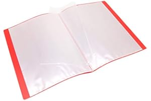 WAYTEX 931422 - Copertina in polipropilene, formato A4, 80 foto, 40 tasche, colore: Rosso