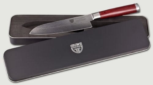 GRÄWE® Damaszener Messer mit Hartholzgriff inkl. Schleifstein 400/1000 - 3