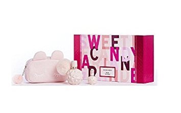 Ariana Grande Sweet Like Candy 3 piece Gift Set - 50ml Eau de Parfum, 100ml Body Souffle and Cosmetic Bag