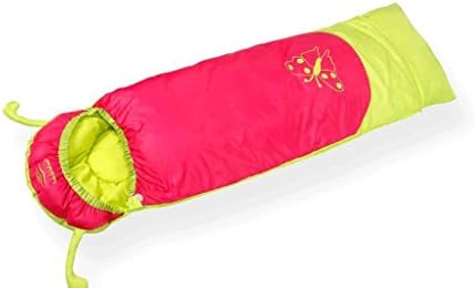 Zongyuan hyl Sleeping Bag Children Spring And Summer Autumn And Winter Outdoor Thick Warm Indoor Anti-kicking Student Lunch Break Sleeping Bag (Color : Red+Yellow, Size : 190*60cm)