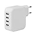 Lumsing® Caricatore Alimentazione 4 Porte 35W 7A USB universale Caricabatterie da Parete...