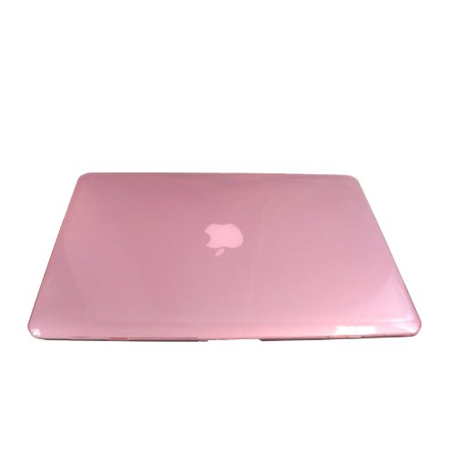 Incutex Protector Schutzhülle Cover Case Notebookhülle Hartschale Hartschalenkoffer Crystal Case Etui Tasche MacBook Air 13″ / 13,3 Zoll Notebook Hardcase Schutz Hülle Unibody Transparent Pink - 6