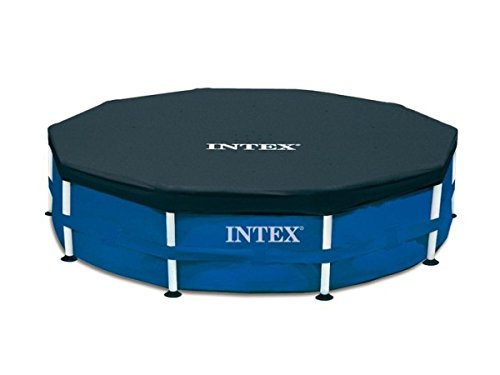 Intex 12-28236 Metall-Frame Pool-Set 457 x 122 cm, Kartuschenfilter 3785 Liter/h, Leiter, Abdeck-/ Bodenschutz-plane - 2