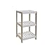 Produktbild Etagere en bois basique - 3 tablettes - 32 x 30 x 60 cm - Blanc vieilli