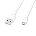 Produktbild Weiß doppelseitig wendbar Micro B USB auf Umkehrbar USB 2.0 Sync/Ladekabel Für Android, Blackberry, HTC, LG, Motorola, Nexus, Samsung und mehr