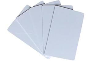 YARONGTECH - Tarjetas de PVC en blanco para impresoras de tarjetas de identificación (30 Mil CR8030), color blanco