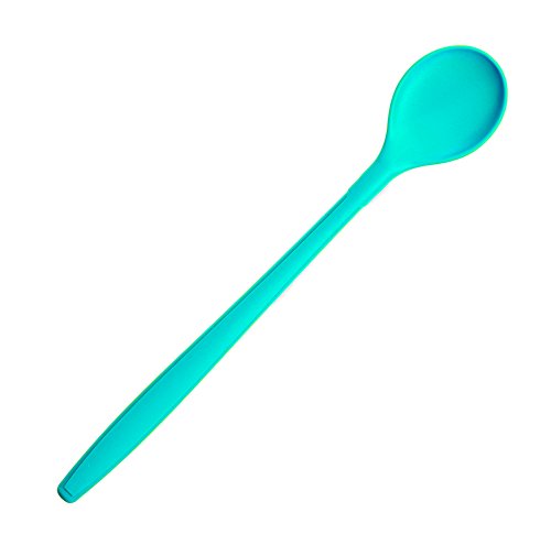 Kochlöffel 30 cm, türkis, Kochblume Edition, Silikon