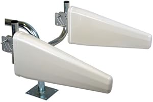 YAGIWLAN Hochleistungs - 2G/3G/LTE/5G Log Antenne (800MHz, 1800, 2600, 3800) 20dBi - inklusive 10Meter Twin-Antennenkabel - Multiband MIMO Richtantenne zur Leistungssteigerung Ihres 2G/3G/LTE/5G Signals