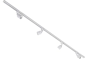 Litecraft Kitchen Track Light with Soho Fixture & GU10 LED Bulbs - (White, 2M 4 Light)