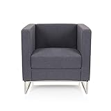 Bequemer Sessel im modernen Design - ideal geeignet für: Empfangsbereich, Wohnzimmer, Büro, Restaurant