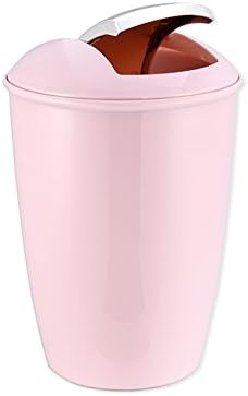 Trash can plastic trash bin bedroom swing lid garbage can-A