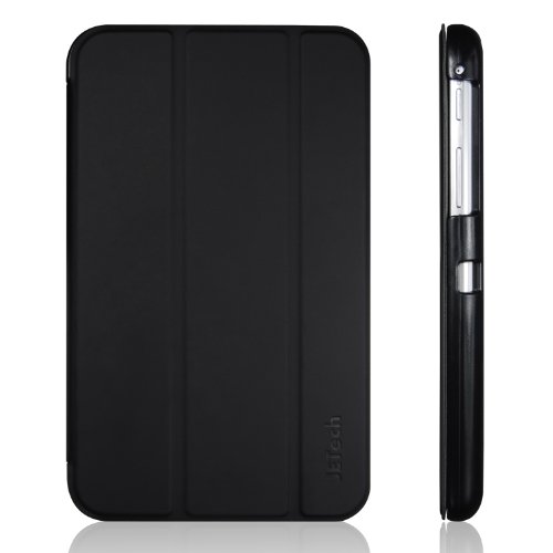 JETech® Ultra Slim Galaxy Tab 3 7.0 Schutzhülle Case Tasche Hülle mit Standfunktion für Samsung Galaxy Tab 3 7 Zoll (Schwarz) - 2
