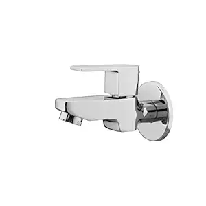 Aquieen Marino Brass Bib Cock Tap with Wall Flange (Chrome)