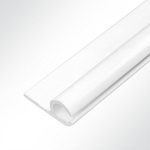 Preisvergleich Produktbild LYSEL® Aluminium Kederschiene Vorzeltkederschiene weiß 15x30mm 2 Meter