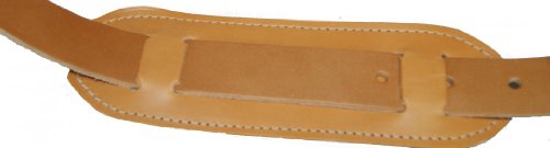 Schulterpolster naturbraunes Leder für 3 cm Trageriemen - 2
