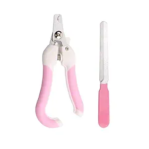 Handy Safety Pet Dog Cat Nail Clippers with Free Nail File Set??Small Large Pet Nail Trimmer Cutter Scissors Non-Slip Handle and Safety Guard (Small