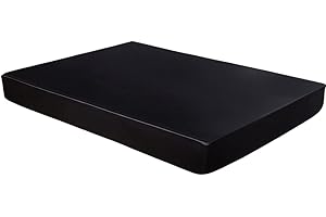 Michorinee Drap Housse Satin 160x200 Bonnet 30 cm Noir - Drap de lit en Satin de Soie Polyester Lisse Respirant pour Matelas Épais