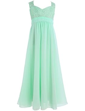 YiZYiF Mädchen Kinder Kleider Festlich Kleid Lang Blumenmädchenkleider Prinzessin Hochzeit Partykleid Chiffon...