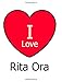 Produktbild I Love Rita Ora: Large White Notebook/Journal for Writing 100 Pages, Rita Ora Gift for Girls, Boys, Women and Men