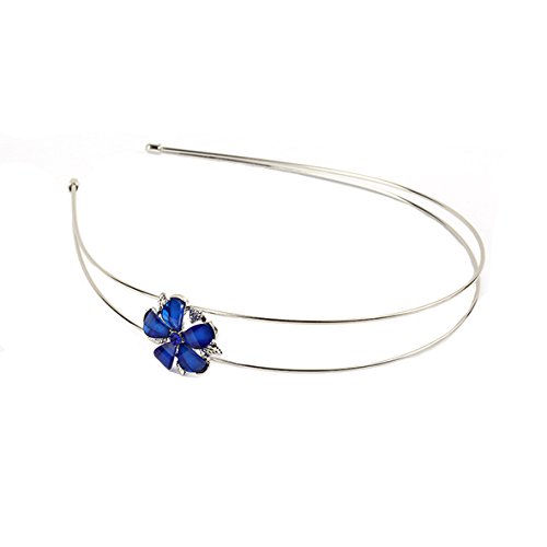 Neu: Haarschmuck Haarreifen Blüte Blau