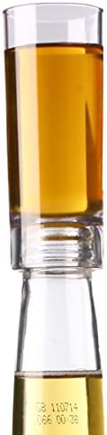 Plastic Shot Glass Bottle Topper 2oz / 60ml - Plastic Shooter That Fits on Top of a Beer Bottle