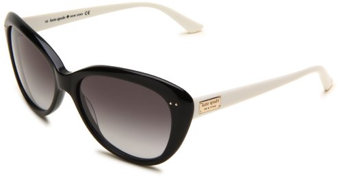 Preisvergleich Produktbild KATE SPADE Sonnenbrille ANGELIQUE / S 0FU8 Schwarz / Cremefarben 55MM