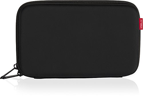 Speedlink Porter Zubehörtasche (Hartschale mit Innenfächern und Reißverschluss, für Elektronik-Kleinteile/Ladegeräte/Maus/Kabel usw.) schwarz