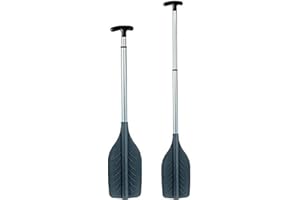 DANIBOOT Paddel Stechpaddel Teleskoppaddel Hilfspaddel in schwarz
