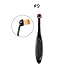 1pc Oval Make Up Brush Kit Gold Toothbrush Shaped Soft Liquid Cosmetic Cream Foundation Powder Eyeshadow Makeup Brushes Blush Set Black