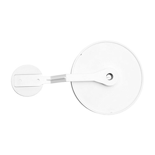 2 Stück Set Bimetall Analog Fenster , Außen , Klebe Thermometer . Fensterthermometer . Temperaturanzeige + / – 50 °C mit drehbarem Haltearm . Kunststoff Farbe weiss - 5