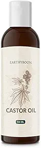 EARTHY BOON Cold Pressed Castor Oil - Pure & Virgin Grade - for Healthy Hair and Skin - 100 Ml