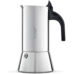Bialetti 1685 Venus Cafetière Italienne - 10 Tasses, Acier Inoxydable, Argent