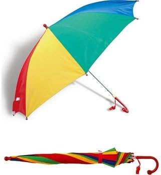 60cm CHILDREN/KIDS RAIN U SHAPED COLOURED UMBRELLA BROLLY