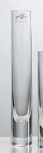 Glasvase Solifleur klar zylindrisch 26 cm Ø 4 cm cold cut von Sandra Rich