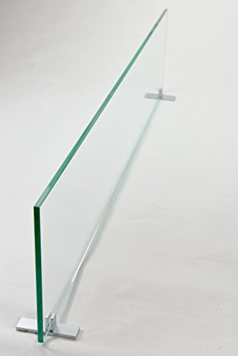 Spritzschutz Halterung ohne Bohren Herd Kochinsel mit Glasplatte 60cm Breite - 3