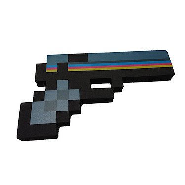 Book's Cover ofPistolet Pixélisé 8Bit en Mousse Noir 25 cm