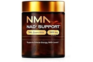 NMN-tillägg – 4-i-1 NAD-tillägg med Quercetin | Stöder cellulär energi och NAD+ nivå, kognitiv och muskelvälmående