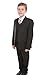 Boys Suit Black Pinstripe Jasper 7y