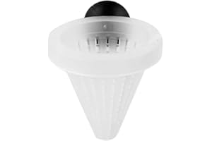 YMHAPP 1Pc White Cone Shape Aquarium Red Worm Feeder with Suction 7cm Height Professional, Automatic Fish Feeders, and Aquatic Pet Supplies