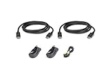  Aten 2L-7D02UDPX5 Cable para Video, Teclado y ratón (kvm) Negro 1,8 m - Switch KVM (USB Type-A/3.5mm/DisplayPort, USB Type-B/3.5mm/DisplayPort, Negro, 1,8 m)