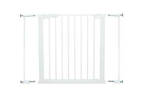 Baby Dan Premier Barrière à Fixation par Pression pour Porte/Escalier, Blanc, 73,5 - 79,6 cm