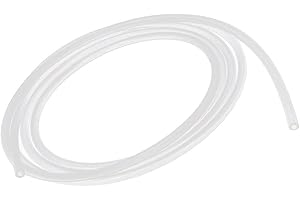 PATIKIL 2mm ID x 4mm OD 2m Silicone Tubo, Flessibile Silicone Gomma Tubo Acqua Aria Tubo Flessibile per Pompa Trasferimento, Traslucido
