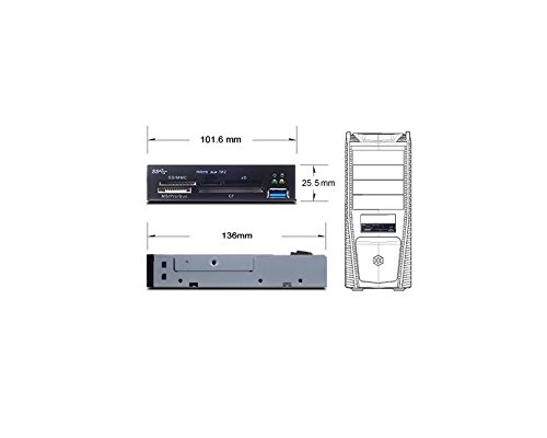 SilverStone SST-FP37B SDXC Kartenleser USB 3.0 - 11
