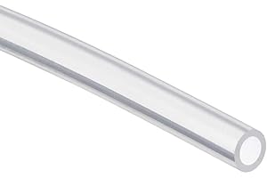 TOP-VIGOR Tube en silicone souple de 3 mm x 4 mm de diamètre extérieur de 2 m de long, tuyau d'eau et d'air en caoutchouc de silicone pour transfert de pompe, transparent