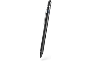‎HAMA Hama Stift für Tablet (Eingabestift, aktiv, ultrafein, für Android/iOs, Handy Stift, Tablet Stift, aufladbar, für kapazitiven Touch Display, iPad kompatibler Stift, Touchpen, Pen, mit Clip) schwarz